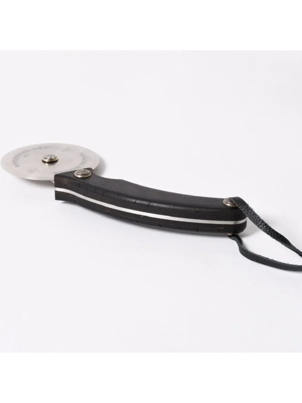 Chrome Hearts Pizza Cutter Cutlery Horseshoe CH Plus Ebony Wood Brown